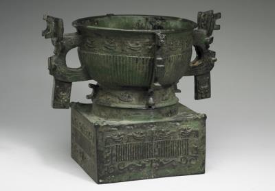 图片[2]-Gui food container on a square base with phoenix pattern, early Western Zhou period, c. 11th-10th century BCE-China Archive